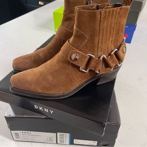 DKNY Suede Western Bootie